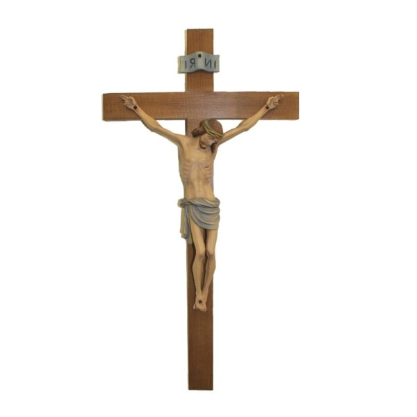 Crocefisso con Cristo in legno cm 50 Valgardena