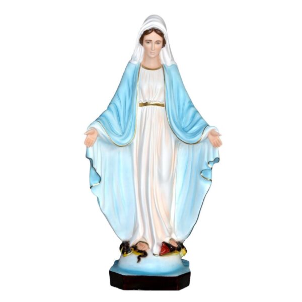 Statua Madonna Miracolosa cm 85 in resina vuota