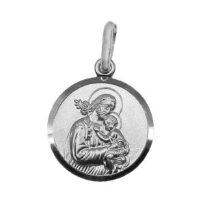 Medaglia San Giuseppe in argento mm 14