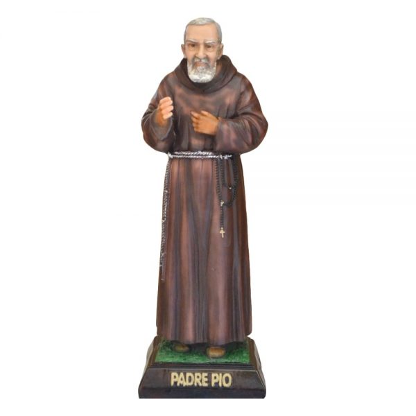 Statua Padre Pio cm 50 in resina vuota