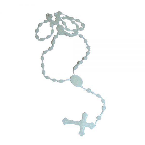 Corona da rosario in plastica fosforescente