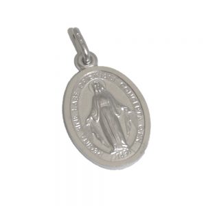 Medaglia Madonna Miracolosa in argento
