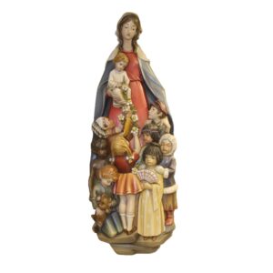 Madonna con bambini da appendere Demetz