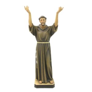 Statua San Francesco cm 120 in fibra di vetro Demetz